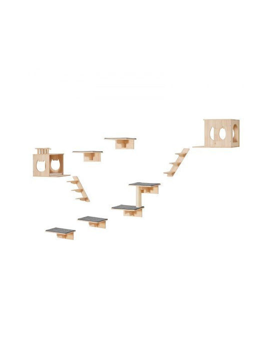 Vevor Scratching Post Cat Trees Beige Wall Mounted 7.6x7.6cm
