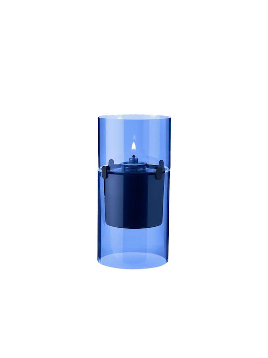 Stelton Stehleuchte für Außenbereich mit Blau Licht Grün