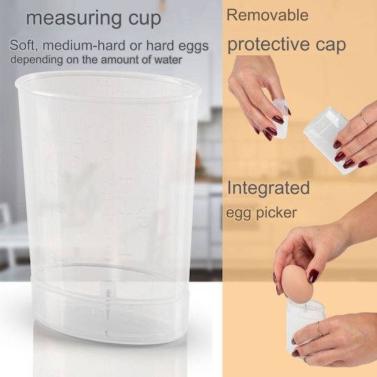 Profi Cook Egg Cooker 8 Positions 400W Gray