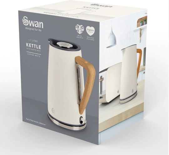 Swan Nordic Fierbător 1.7lt 3000W Alb