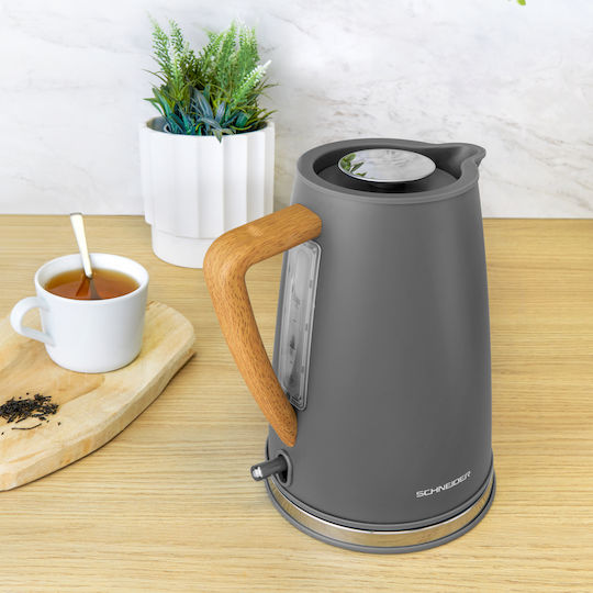 Schneider Електрически Кана 1.7л Мощност 2200W Сива