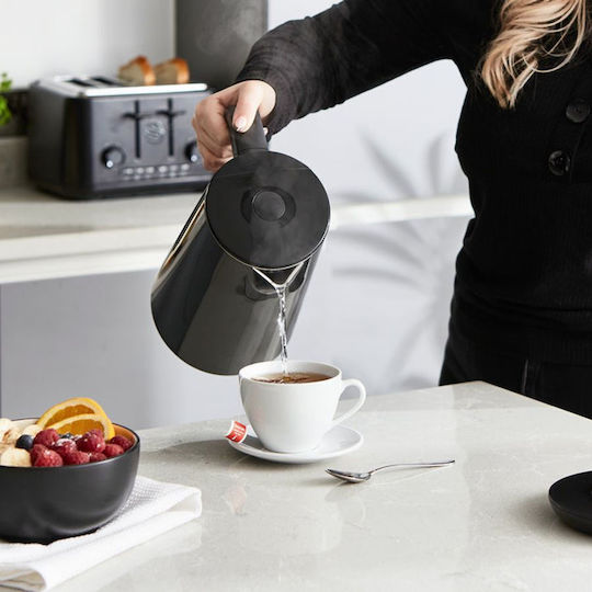 Swan Ретро Електрическа Кана 1.5л 1800W Черна