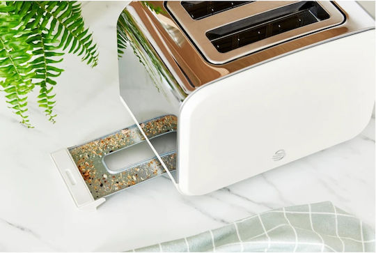 Swan Nordic Prăjitor de pâine 2 sloturi 900W Alb