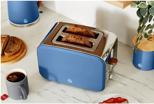 Swan Nordic Φρυγανιέρα 2 Θέσεων 900W Μπλε