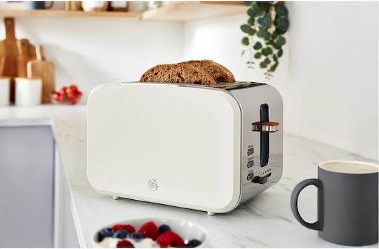 Swan Nordic Prăjitor de pâine 2 sloturi 900W Alb