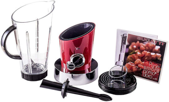Casa Bugatti Vela Evolution Μπλέντερ με Κανάτα Tritan 1.5 lt 500W Red