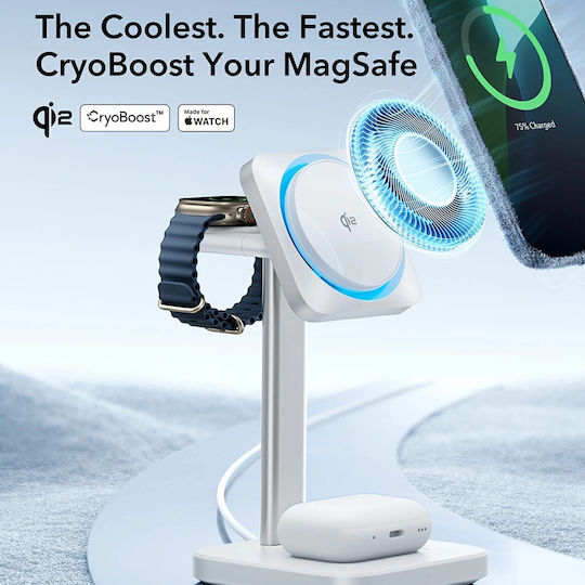 ESR Ασύρματος Φορτιστής Qi2 15W Μαύρος (CryoΒoost)