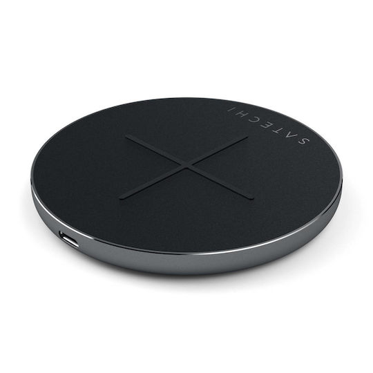 Satechi Ασύρματος Φορτιστής (Qi Pad) Power Delivery Space Gray (ST-IWCBM)