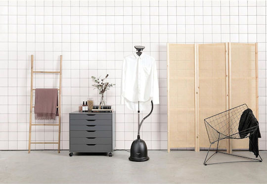 Steamery Stockholm Ατμοκαθαριστής Ρούχων Δαπέδου 1750W με Δοχείο 1.8lt Μαύρος