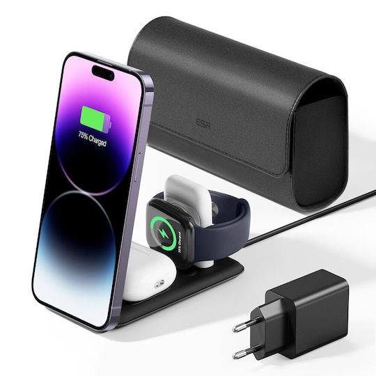ESR Magsafe Ladegerät 15W Schwarzs (HaloLock)
