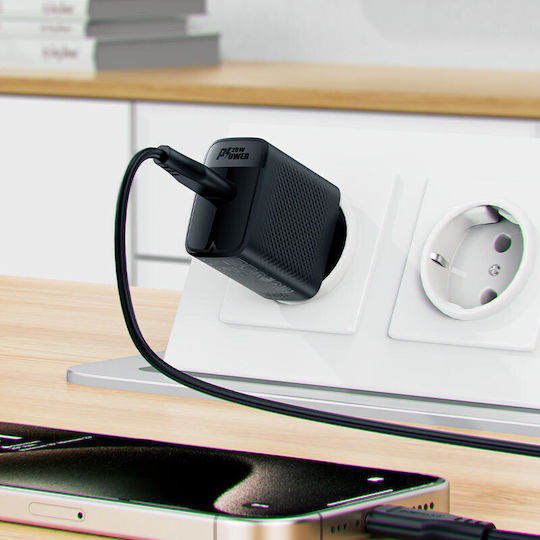Acefast Φορτιστής Χωρίς Καλώδιο GaN με Θύρα USB-C 20W Power Delivery Μαύρος (A82)