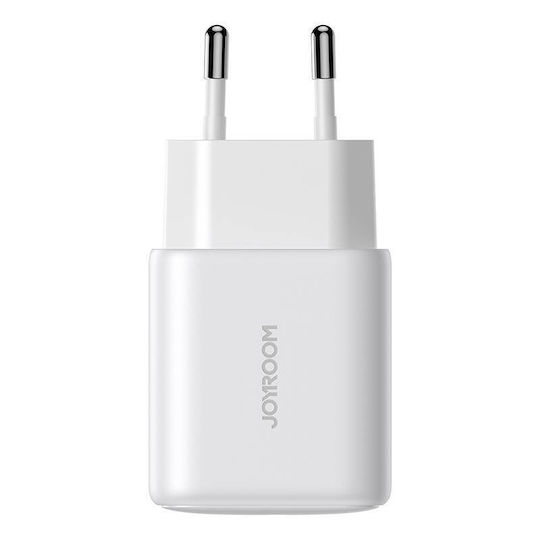 Joyroom Charger with USB-C Port and Cable USB-C - USB-C 20W Power Delivery Whites (JR-TCF20)