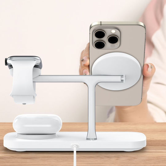 Tech-Protect Magsafe Charger 15W Whites (QI15W-A45)