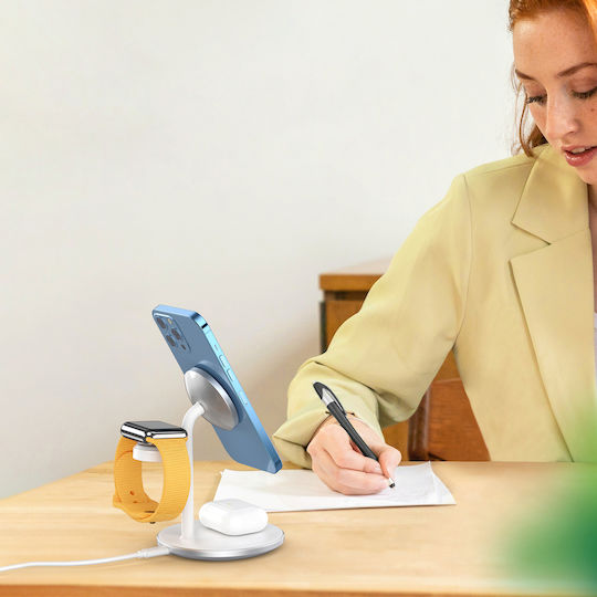 Choetech Φορτιστής Magsafe 15W Λευκός (T585-F)