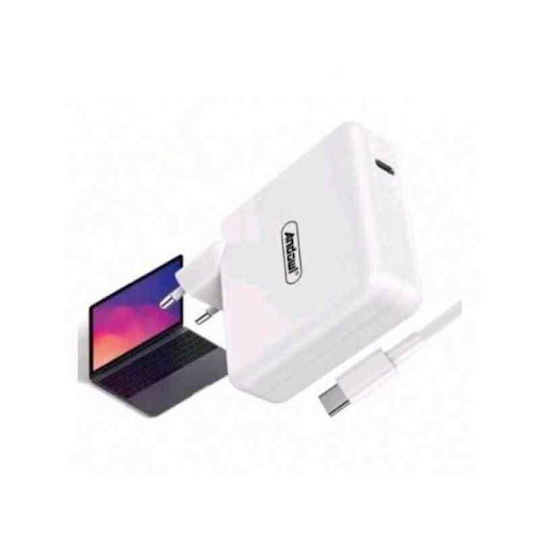 Andowl Ladegerät ohne Kabel mit USB-C Anschluss 100W Weißs (Q-KC03)