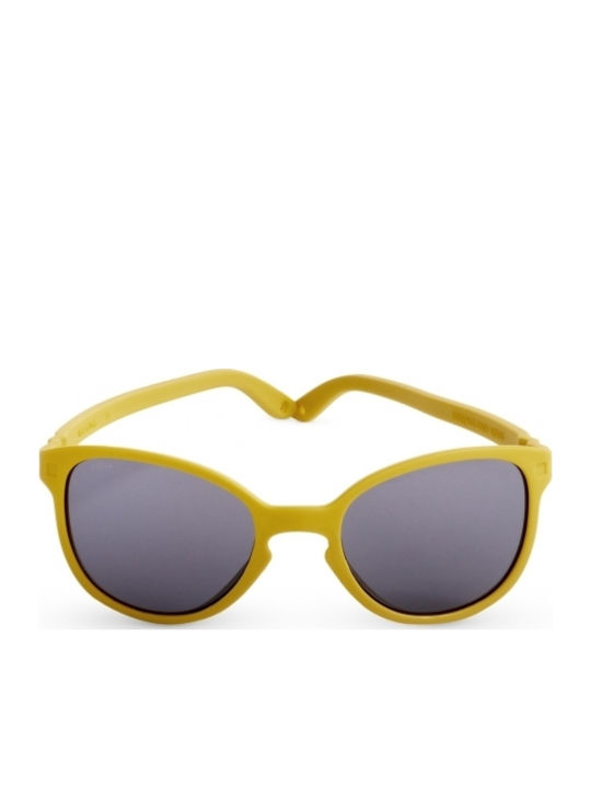 KiETLA Wazz Unbreakable Butterfly Baby Kids Sunglasses Mustard For 1-2 Years