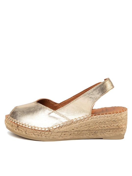 Bernia Women's Platform Espadrilles Gold