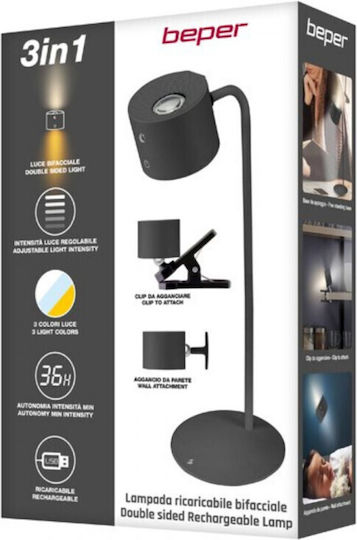 Beper Διακοσμητικό Φωτιστικό LED Θερμό Λευκό 13x13x41εκ.