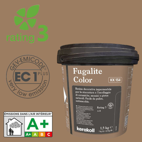 Kerakoll "fugalite Gresie de umplere a rosturilor de țiglă Epoxi / pentru apa / Flexibil Maro 1.5kg