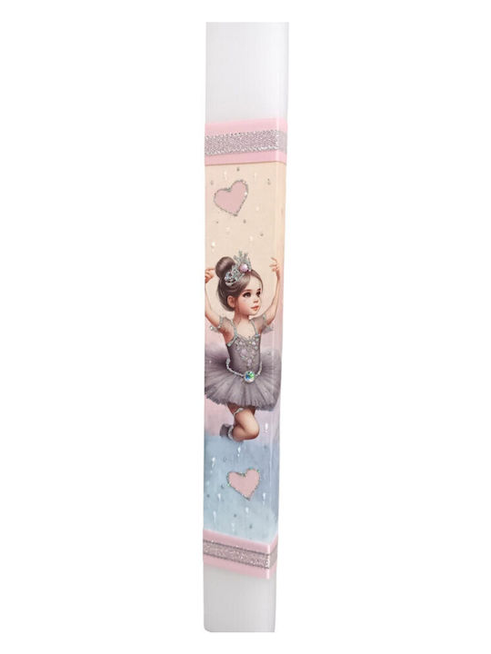 Easter Candle 2025 Girl Theme Little Ballerina Glitter Zircon Lab-25995