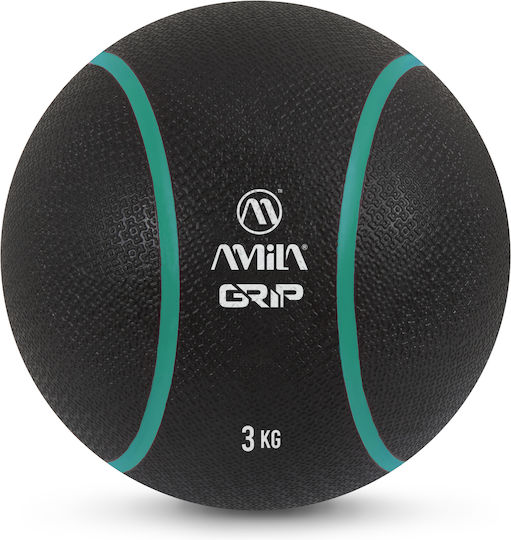 AMILA Ball Medicine 23cm , 3kg in Black Color
