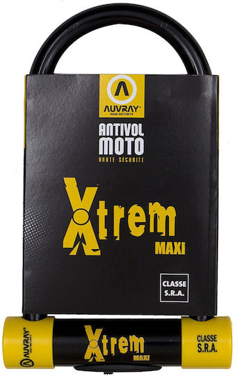 Auvray Xtrem Maxi Αντικλεπτικό Πέταλο Μοτοσυκλέτας Γκρι Χρώμα