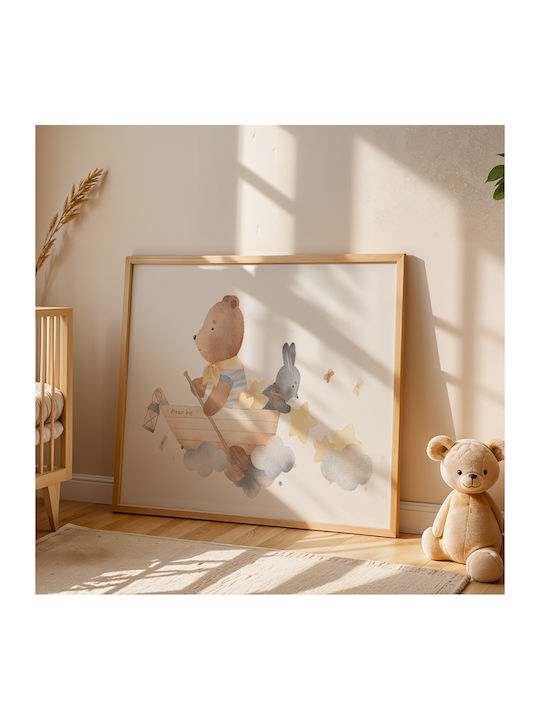 Kinderposter Bärchen Im Boot 30x21cm
