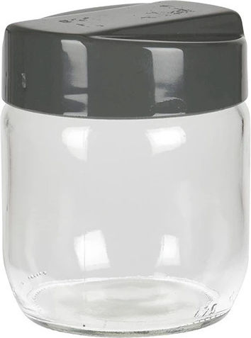 Excellent Houseware Set 2 Bucăți Vaze pentru Zahăr / Cafea cu Capac Sticlă Transparentă 425ml 2 Bucăți