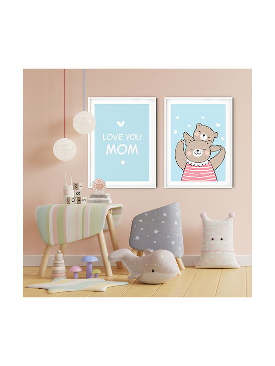 Παιδικό Κάδρο Momma Bear 21x30εκ.