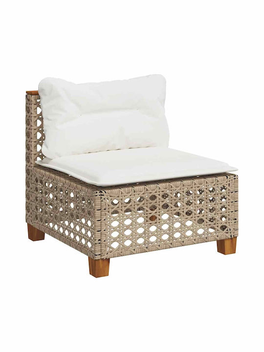 Γωνιακός Καναπές Εξωτερικού Χώρου Rattan με Μαξιλάρια
