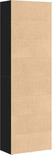 Βιβλιοθήκη Μαύρη Δρυς 60x30x189εκ.