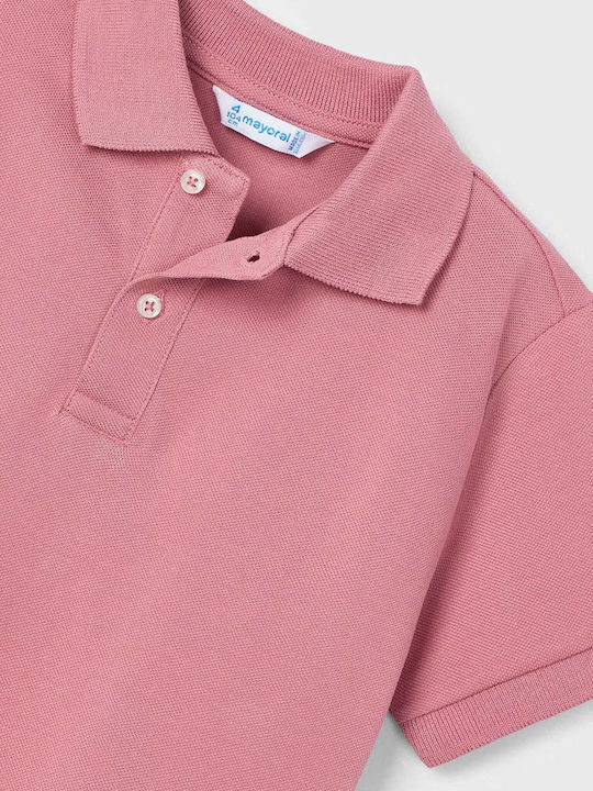 Kids' Polo Short Sleeve Pink Basic