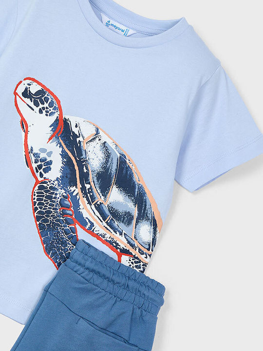 Kinder-Set mit Shorts Sommer 2Stück Light Blue Bluse
