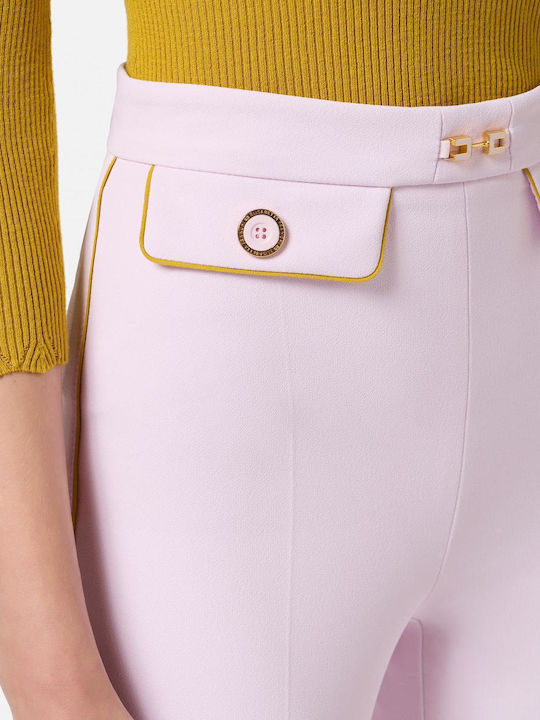 Damen Stoff Hose Rosa