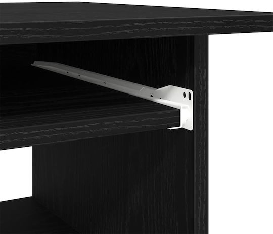 Schreibtisch Holz Black Oak 80x45x74cm