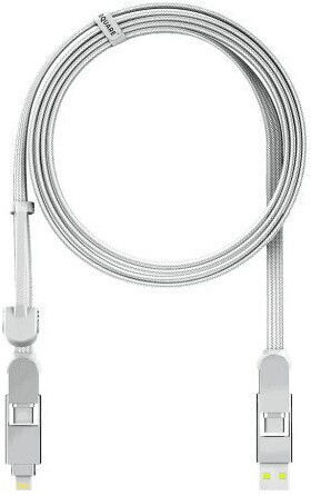 Rolling Square USB-A to Lightning Cable 100W Λευκό 2m