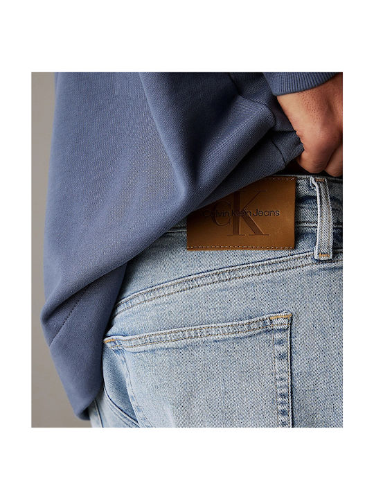 Men's Jeans Pants with Slim Tapered Fit Light Denim