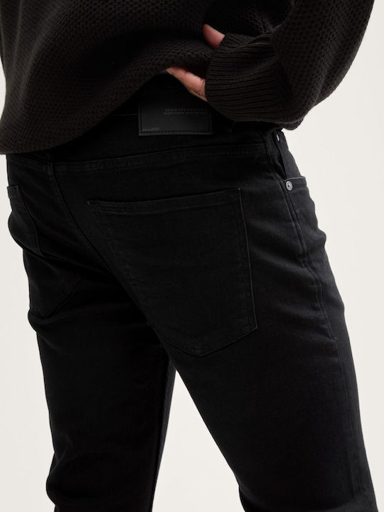 Piers Men's Jeans Pants with Slim Fit Black