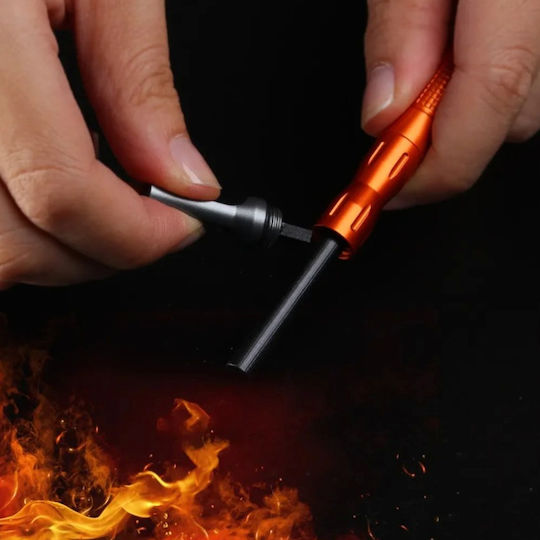 Aluminium Compact Fire Starter Black