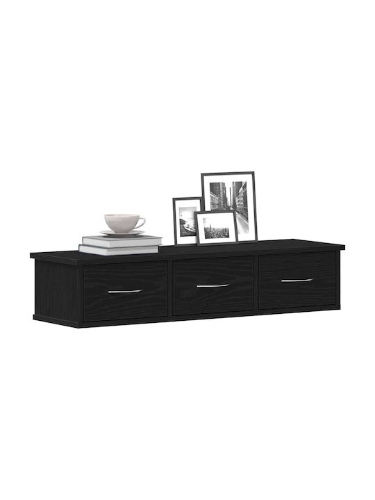 Cabinet Wall Black Oak 88x26x18.5cm