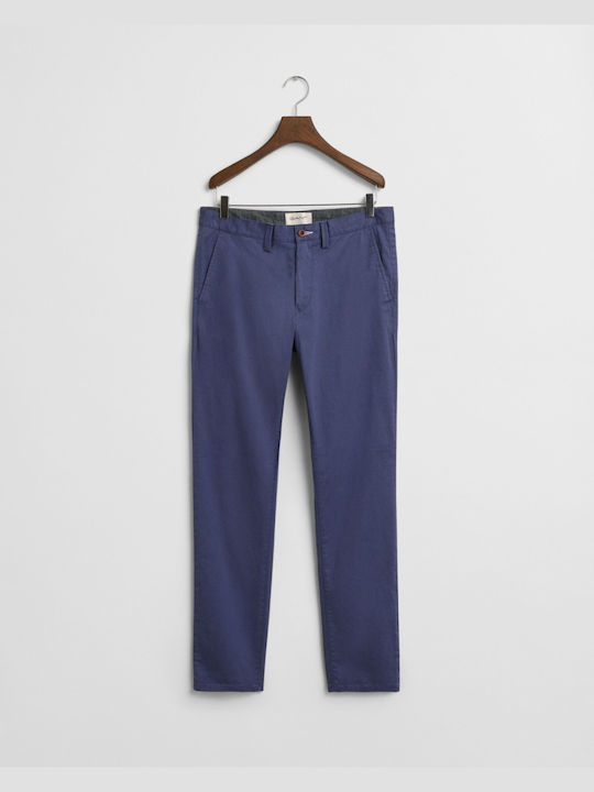 Gant Twill Pantaloni Chino Albastru marin