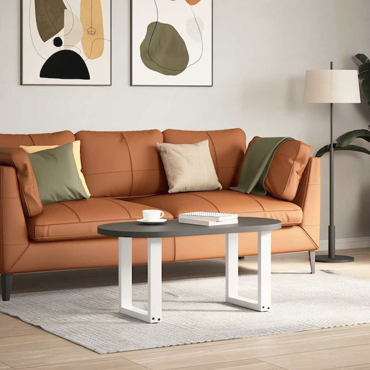 vidaXL Металик Крак На Мебел 2 Бройки Подходящ За Маса / Малка Маса 28x42см Бял