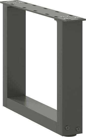 vidaXL Металическо Кракче За Мебел 2 Бройки Подходящо За Маса / Малка Маса 30x30см Антрацит