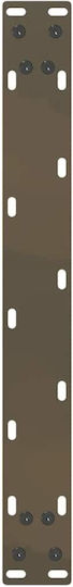 vidaXL Metallic Furniture Leg 2 Pieces Suitable for Table / Coffee Table 50x30cm Anthracite Brown