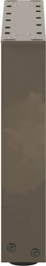vidaXL Metallic Furniture Legs 2 Pieces Suitable for Table / Coffee Table 40x30cm Natural