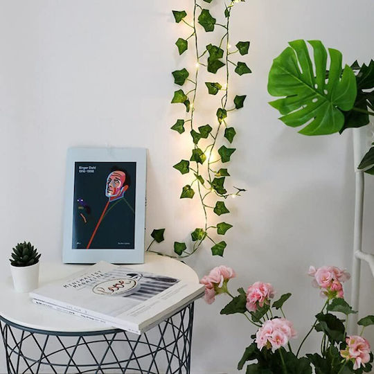 Leafglo Κρεμαστό Ηλιακό Φωτιστικό Γιρλάντα Θερμό Λευκό με Φωτοκύτταρο