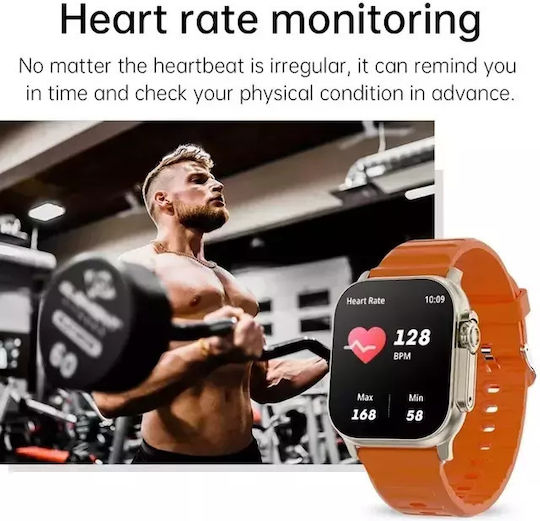 T900 Ultra Smartwatch with Heart Rate Monitor (Gray)
