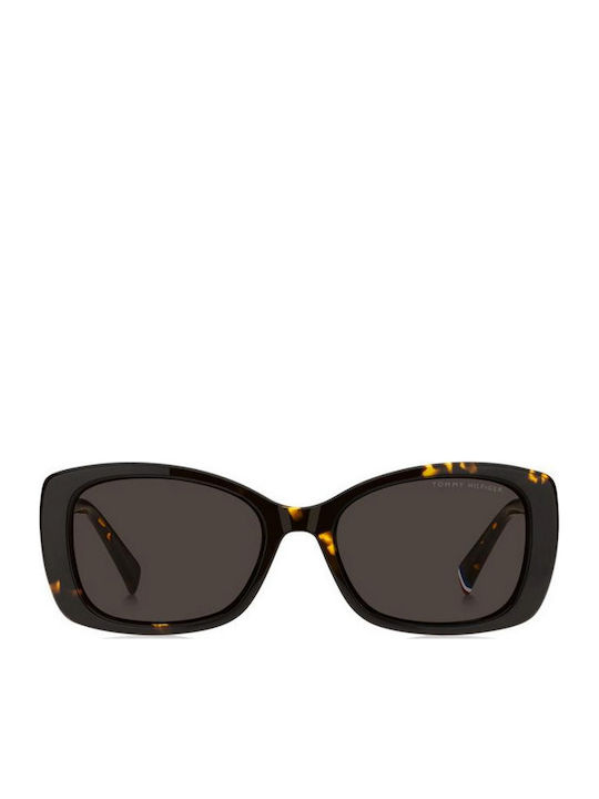 Tommy Hilfiger Feminini Ochelari de soare cu Maro Tortoise Cadru și Maro Lentilă TH2225/S 086/70