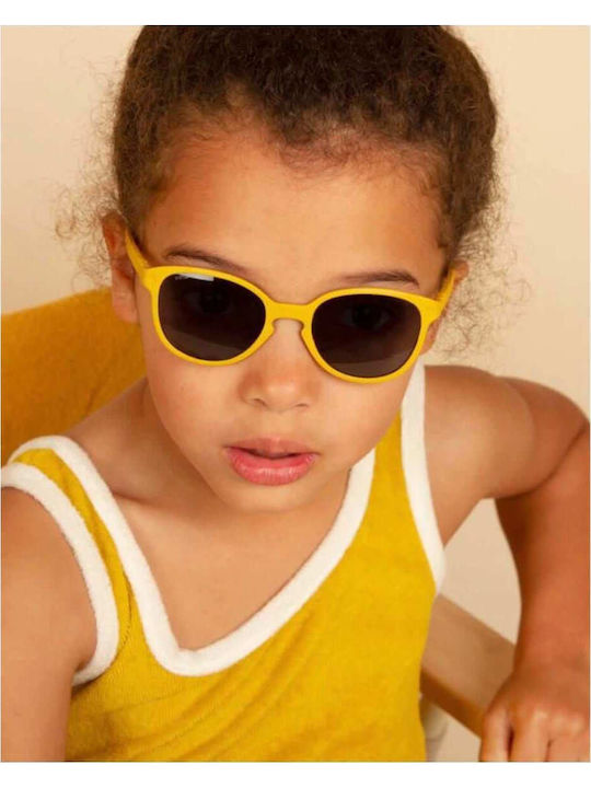 KiETLA Wazz Unbreakable Butterfly Baby Kids Sunglasses Mustard For 1-2 Years