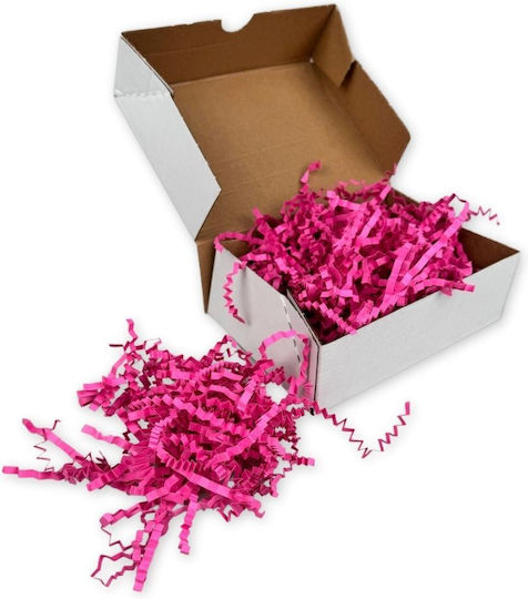 Rosa Papier Zickzack Verpackungsgras 1kg